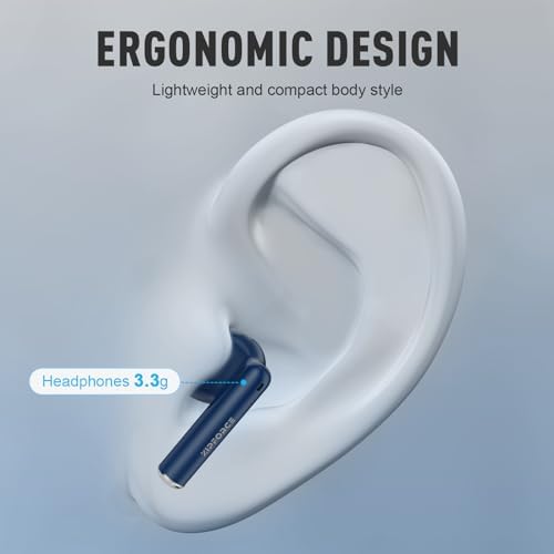 ZIPFORCE Bluetooth 5.3 True Wireless Earbuds with ENC Microphones – IPX6 Waterproof, Lightweight Design, 40-Hour Playtime, Touch Control Headphones for Seamless Audio Experience and Crystal-Clear Calls