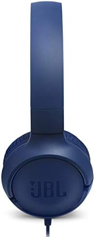 JBL Tune 500 Wired On-Ear Headphones – Lightweight, Portable Design with Pure Bass Audio for Optimal Sound Quality, Tangle-Free Cable for Easy Storage, One-Button Mic for Effortless Hands-Free Calling & Voice Activation – Perfect for Daily Use and Travel (Black)