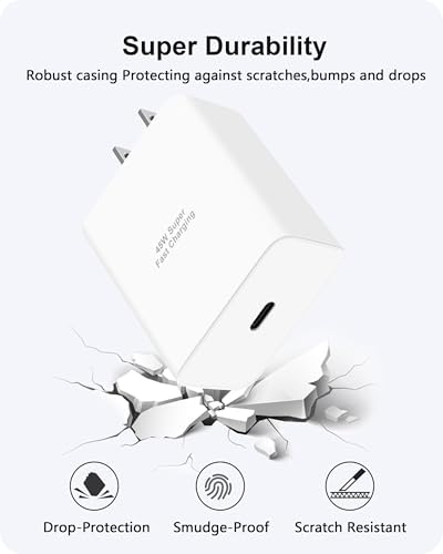 Revolutionize Your Charging Experience with the 45 W USB C Pixel Charger – Ultra-Fast Wall Adapter with 6 FT Type C Cable for Google Pixel, i Phone 16/15 Pro, Galaxy S25/S24, and More – Enhanced Compatibility, Safety Features, and Portability for On-the-Go Power!