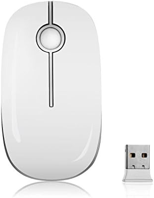 Sleek Vssoplor Wireless Mouse – Ultra-Slim Silent Optical Companion for Laptops & PCs | 2.4 GHz Nano Receiver, Perfect for Quiet Workspaces & Travel | Enhanced Compatibility for Windows, Mac & Linux