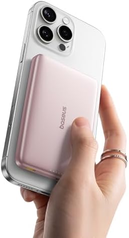 Baseus Picogo Mag Safe Ultra-Slim 10,000 m Ah Fast-Charging Power Bank for i Phone 12-16 Series – 15 W Qi2 Certified Wireless Charger with USB-C Cable for Seamless On-the-Go Energy Solutions