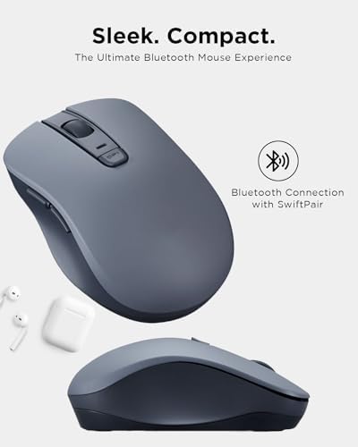 Lenovo WL150 Wireless Mouse – Ergonomic Ambidextrous Design with 1,000 DPI Precision for Ultimate Comfort and Efficiency – 2.4 G Nano USB-A Receiver for Uninterrupted Connectivity – Compact, Portable, and Ideal for Travel, Perfect for Both Home and Office Use