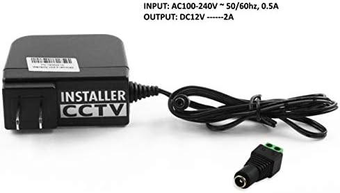 12 V 5 A UL Listed Power Supply with 4-Way Splitter Pigtail Cable – Ultimate Adapter for CCTV Surveillance and LED Lighting Solutions – Reliable Performance & Enhanced Device Compatibility for Security Systems