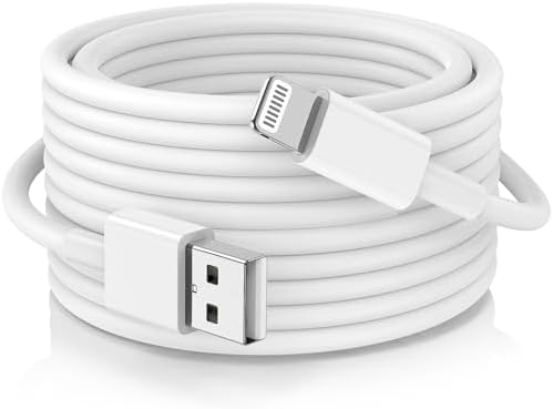 Upgrade Your Charging Game with 3-Pack 10 Ft MFi Certified i Phone Charger Cables – High-Speed USB to Lightning Power Cords for i Phone 14, 13, 12, 11 Pro Max, Mini & More – Durable, Flexible & Stylish Blue Design for Ultimate Convenience and Longevity