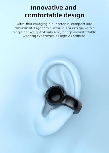 Ultimate Open Ear Wireless Sport Earbuds – Lightweight, Sweat-Resistant Headphones for Running, Cycling, and Driving – Stay Aware, Stay Safe with Superior Sound Quality and Comfort – Ideal for Active Lifestyles and Seamless Device Compatibility
