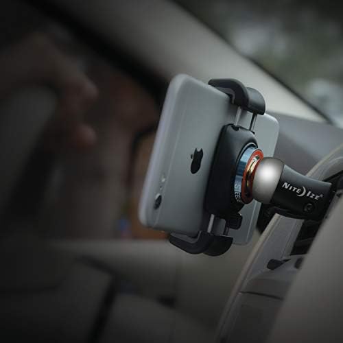 Nite Ize STF-01-R7 Steelie Free Mount Bracket – Versatile Magnetic Phone Holder for Enhanced Vehicle Compatibility – Hands-Free Adjustable Viewing Angle – Durable Universal Phone Mounting Solution for Effortless Navigation and Portability
