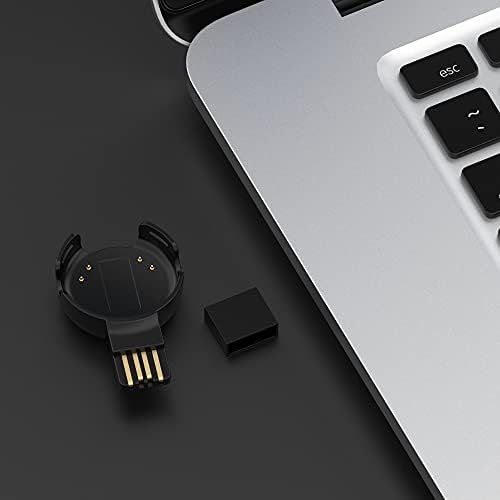 Fit Turn 2 Pack Magnetic USB Charger for Polar Sense & OH1 – Travel-Friendly Fast Charging Solution with Lightweight Design for Smartwatch Power Needs – Efficient Cordless Charging with Enhanced Compatibility