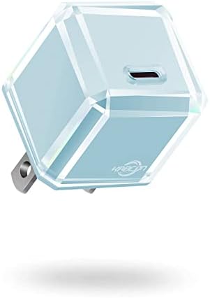 20 W USB C Fast Charger Block for i Phone 16/15/14/13 Series – Compact PD 3.0 Wall Adapter with No Cord Design for Ultimate Portability and Rapid Charging Efficiency