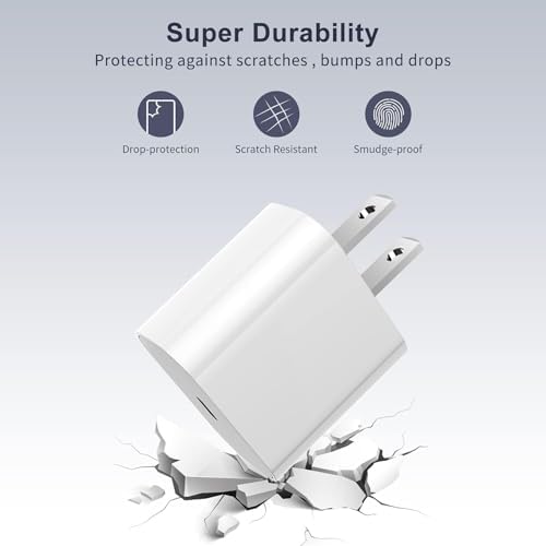 High-Speed i Phone Charging Solution: 10 ft USB C to Lightning Cable with Compact Type C Wall Adapter for Effortless Power Boosting – Perfectly Compatible with i Phone 14 Pro Max, 14 Plus, 14, 13, 12 Mini, 11, XS Max, XR, and i Pad – Durable, Portable, and Ideal for Active Lifestyles