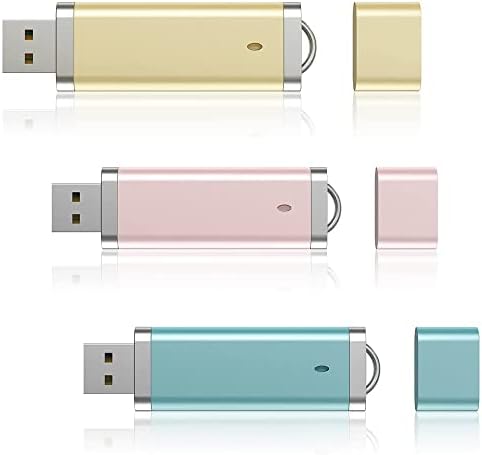 KEXIN Vibrant 3-Pack 64 GB USB Flash Drives – High-Speed, Multi-Color Thumb Drives for Effortless Data Storage & Transfer – Ideal for Photos, Documents & On-the-Go Professionals
