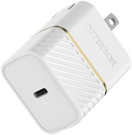 Otter Box 20 W USB-C Wall Charger with 1 M Cable – Rapid Charging Solution for Smartphones & Tablets, Sleek Black Shimmer Design, Enhanced Compatibility & Safety Features for Everyday Use