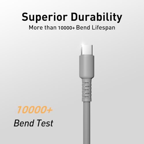 Hichain 6.5 ft USB A to USB C Charger Cable Duo – High-Speed 100 W Fast Charging & Data Sync in Vibrant Yellow – Durable Silicone Design for Samsung Galaxy, Google Pixel, Xiaomi, PS5 – Ultimate Convenience for Home & Travel