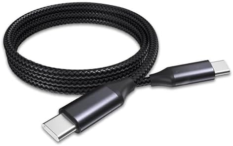 High-Performance Box Wave USB-C to USB-C Cable for Dell P1424 H – 3 ft Fast Charging and 10 Gbps Data Transfer, Premium Braided Design, Power Delivery Up to 100 W, Lightweight & Travel-Friendly for Professionals & Tech Enthusiasts