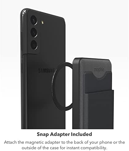Mophie Snap+ Juice Pack Mini – Portable Magnetic Wireless Charger with 5000 m Ah Battery for Rapid Charging – Perfect for Mag Safe & Qi Smartphones – Sleek Black Power Bank for Apple, Samsung, and Google Devices – Essential On-the-Go Charging Solution