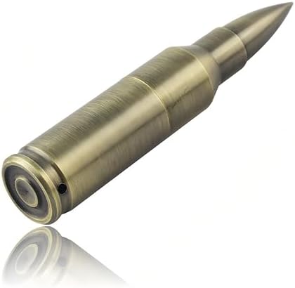Sleek 128 GB Golden Bullet USB 3.0 Flash Drive – High-Speed Metal Memory Stick with Keychain for Effortless Data Storage and Transfer, Compatible with Windows & Mac, Durable & Portable Design