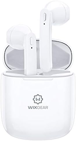 Wix Gear Bluetooth 5.0 Wireless Earbuds – Premium HD Stereo Sound with 30 Hours Playtime, IPX5 Waterproof Design, Built-in Microphone for Seamless Connectivity – Ideal for Work, Travel, and Gym Enthusiasts