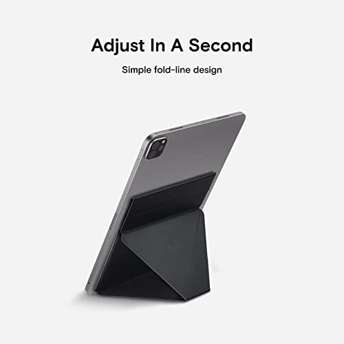 Revolutionize Your Tablet Experience with the MOFT Invisible Adhesive Slim Stand – Adjustable Support for Tablets Up to 12.9” in Space Gray – Perfect Blend of Portability, Style, and Functionality for Seamless On-the-Go Use