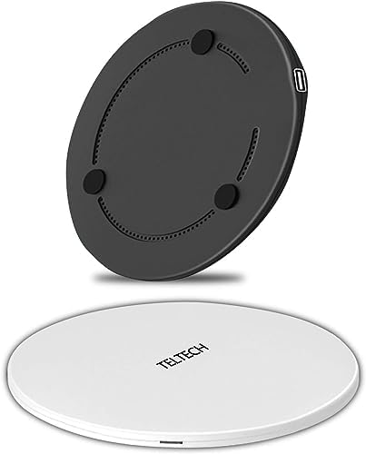 TPLTECH 15 W Dual Qi-Certified Wireless Charger Pad – Rapid Charging Solution for i Phone 12/11 & Samsung Galaxy S20/S10 – Innovative Non-Slip Design for Seamless Use at Home & Office – Advanced Multi-Protection Technology for Safe, Cordless Charging Anytime – Effortless Device Compatibility Without Additional Adapters