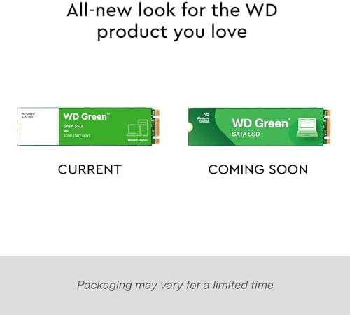 Transform Your Laptop’s Performance with the Western Digital 480 GB WD Green SSD – Ultra-Fast SATA III Solid State Drive for Lightning-Speed Data Transfers, Read Rates of Up to 545 MB/s, 2.5″/7 mm Design for Maximum Compatibility and Efficiency