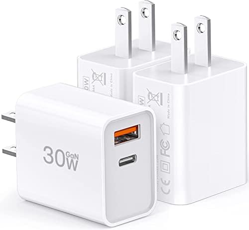 30 W Dual Port USB C Fast Charger Pack – Rapid Charging Adapter for i Phone 16/15/14/13/Pro/Pro Max & i Pad, Enhanced Compatibility with Samsung S21/S22 & Google Pixel – Compact Power Solution for Home, Office & Travel