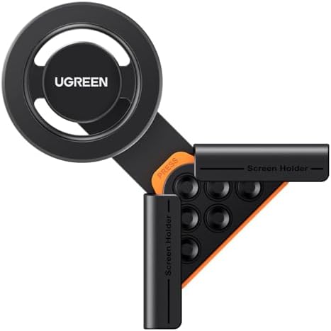 UGREEN Magnetic Phone Holder for Tesla Model 3 & Y – Robust Mag Safe Car Mount for i Phone 16/15/14/13 Plus Pro Max – Unmatched Stability, Effortless Installation & 360-Degree Rotation for Ultimate Driving Convenience