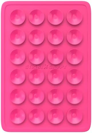 Premium Silicone Suction Phone Mount for i Phone & Android – Hands-Free Holder for Tik Tok, Selfies & Fidgeting – Versatile Shower Mirror & Smooth Surface Compatibility – Stylish Chocolate Finish for Enhanced Functionality and Aesthetic