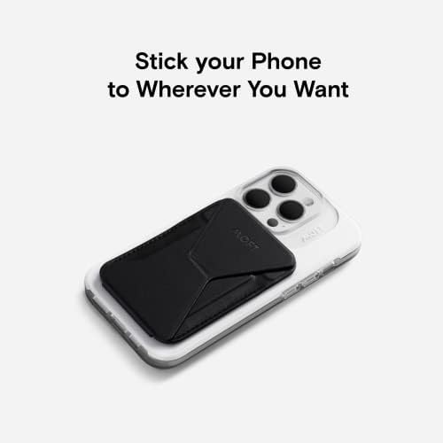 MOFT MagSafe Wallet Stand for iPhone 16/15/14/13/12 Series MagSafe Compatible Phone Stand with 3 Viewing Angles (Cool Gray) – Enhanced Compatibility and Speed