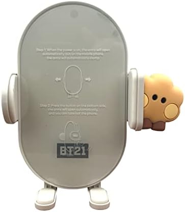 Fast Wireless Car Charger with Adjustable QI Mobile Cellphone Cradle Mount (Minini SHOOKY) – 15 W Rapid Charging, 360° Rotation, and Enhanced Compatibility for Ultimate Convenience