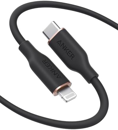 Anker 6 FT MFi Certified USB C to Lightning Cable – Rapid Power Delivery for i Phone 13 Pro, 12 Pro Max, 12, 11, X, XS – Durable Misty Blue Charging Solution with Reinforced Connectors for Optimal Performance and Stylish Flexibility