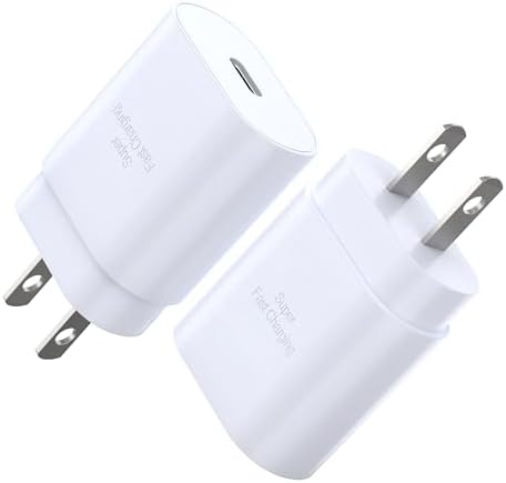 30 W USB-C Power Delivery Dual-Pack Fast Charging Wall Adapter – Optimal Quick Charge Solution for i Phone 16, i Pads, Galaxy S24 | Compact Design with Overheat Protection for Safe and Efficient Powering
