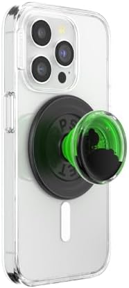 Mag Safe-Ready Pop Socket Phone Grip with Tidepool Lava Lamp Absinthe Design – Hands-Free Kickstand for Streamlined Streaming & Effortless Wireless Charging – Secure Magnetized Grip for Enhanced Functionality & Style