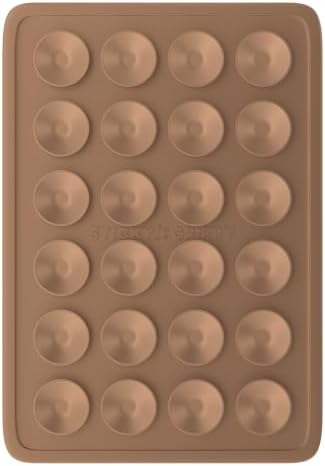 Premium Silicone Suction Phone Mount for i Phone & Android – Hands-Free Holder for Tik Tok, Selfies & Fidgeting – Versatile Shower Mirror & Smooth Surface Compatibility – Stylish Chocolate Finish for Enhanced Functionality and Aesthetic