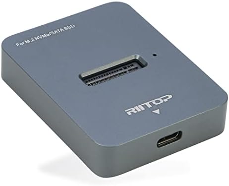 RIITOP M.2 to USB-C Docking Station: High-Speed NVMe & SATA SSD Reader for Enhanced Data Transfer, Compact Design, and Plug-and-Play Convenience – Perfect for Professionals and Tech Enthusiasts