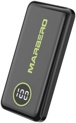 MARBERO 10000 m Ah Ultra-Fast Portable Charger – High-Speed USB-C Power Bank with Dual USB-A Ports, Ideal for Smartphones, i Pads & Laptops (Sleek Black) – Unmatched Charging Speed & Multi-Device Capability for On-the-Go Power Solutions
