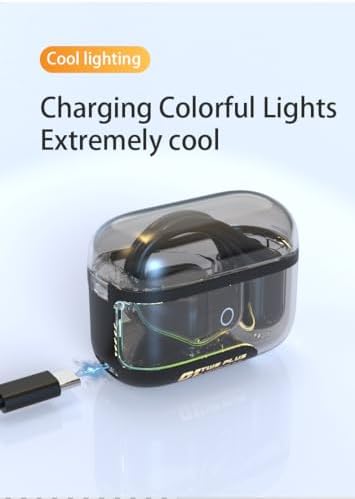 URIZONS Elite Wireless Gaming Earbuds – Ergonomic Over-Ear Bluetooth Headset with Ultra-Low Latency for Gamers and Athletes – Supreme Sound Clarity, Secure Earhook Stability, and Compact Charging Case in Sleek Black Design for Ultimate Performance