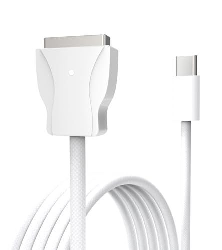 Magnetic2 6.6 ft USB-C Charging Cable – Fast Charging Nylon Braided Cable for Mac Book Air & Pro (2012-2017) – Durable, Tangle-Free Design with Effortless Magnetic Connection for Universal Compatibility and Stylish Performance