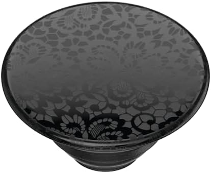 Magnetic Pop Grip for Mag Safe – Elegant Enamel Rose Noir | Multifunctional Phone Stand with Secure Grip & Customizable Swappable Top | Effortless Hands-Free Viewing Kickstand | Wireless Charging Compatible Accessory for Enhanced Smartphone Usability