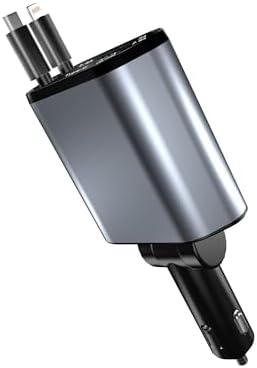 Versatile 4-in-1 Fast Car Charger for i Phone, Galaxy & Pixel – Compact Dual USB Adapter with Enhanced Compatibility for Quick Power-Up on the Go