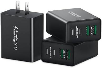 40 W Dual PD Fast Charging 4-Port USB C Charger Block Duo – Universal Compatibility for i Phone 16-11 Pro Max & Samsung Devices – Efficient Multi-Device Power Adapter for Home, Office, and Travel Use