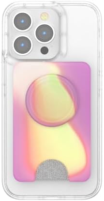 Revolutionary Mag Safe-Compatible Pop Sockets Phone Wallet with Expanding Grip – Rainbow Glass Design for Effortless Wireless Charging & Card Storage, Perfect for Busy Lifestyles