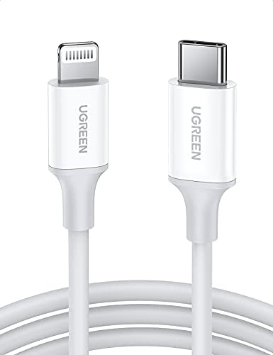 UGREEN 6 FT USB C to Lightning Cable – MFi Certified Fast Charging Cord for i Phone 14/13/12/11 & i Pad – Enhanced Durability & PD Power Delivery for Seamless Connectivity – Ideal for Mac Book & Air Pods Pro Users