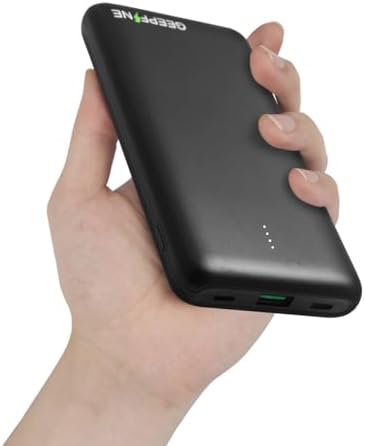 GEEPFINE 10,000 m Ah Portable Charger for Heated Vests – Fast Charging 5 V 2 A/3 A Battery Pack for Ultimate Warmth and Compatibility – Essential Accessory for Outdoor Adventures and Winter Activities
