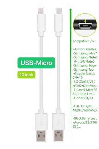 10-Pack Short USB Cables & Type C-C for Fast Charging – Optimized for i Phone 16/15, i Pads, Samsung Devices, and More – Premium Black Design for Efficient Clutter-Free Power Solutions