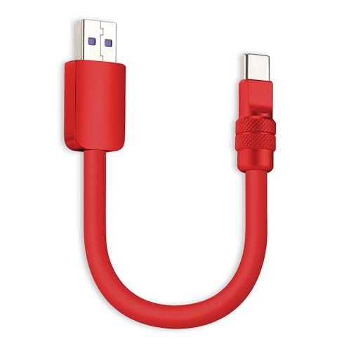 chubbycable Cute Chubby – 240W Short USB-C Cable Power Bank Fast Charging Cable Silicone Charger Cord Compatible with iPhone 16/15 Series, Desert Titanium+Desert Titanium, Type-C to Type-C, 20 inch – Enhanced Compatibility and Speed