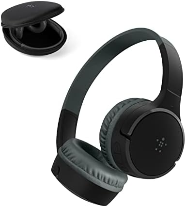 Belkin Sound Form Mini Kids Wireless Bluetooth Headphones – Safe 85 d B Volume Control, 30-Hour Playtime, Built-In Microphone – Lightweight On-Ear Style for i Phone, i Pad, Fire Tablet & More – Ideal for Learning, Entertainment & Safe Listening