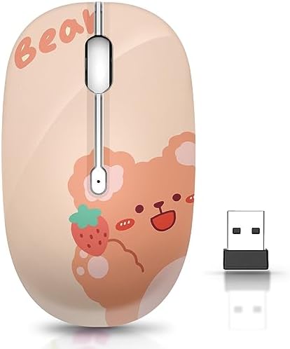 Ultra-Quiet Wireless Mouse with Nano Receiver – Perfect for PC, Laptop & Mac Book | Portable Optical Mice for Effortless Navigation | Ergonomic Design for Comfort & Productivity | Ideal for Mobile Professionals & Students