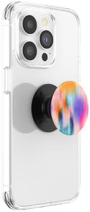 Vibrant Mag Safe Rainbow Glass Pop Socket Grip & Stand – Secure Hands-Free Kickstand for Effortless Wireless Charging and Enhanced Smartphone Functionality