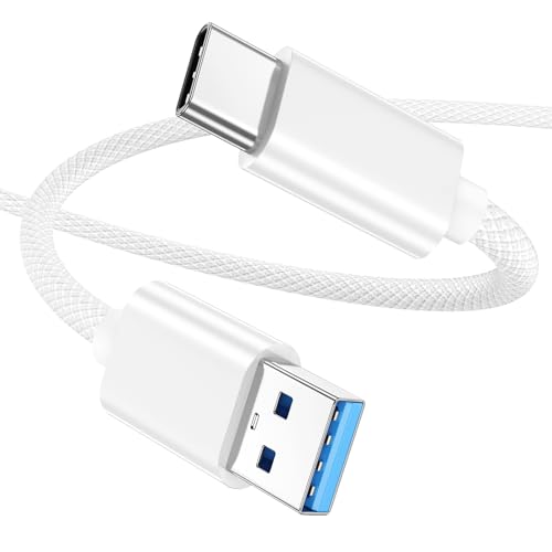 Compact 6-Inch USB A to USB C 3.1 Cable – 2-Pack for High-Speed 10 Gbps Data Transfer & Fast Charging | Perfectly Compatible with i Phone 15, Mac Book Pro, i Pad Pro, Samsung Galaxy S24, and Google Pixel | Ideal for Travel & Clutter-Free Connectivity | Durable Design for Everyday Use