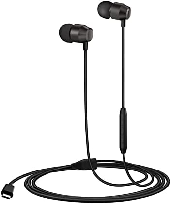 PALOVUE Magnetic USB C Earbuds with Microphone – Universal Compatibility for Galaxy S23, i Phone 15, Google Pixel 7 & More – Enhanced Sound Quality, Noise Isolation, and Ergonomic Comfort for Music & Calls