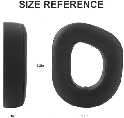 Premium Comfort Replacement Ear Pads for Corsair HS80 RGB Wireless Headphones – Luxurious Black Leather Memory Foam Cushions for Optimal Sound Isolation and Extended Listening Pleasure